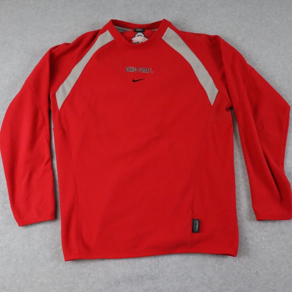 Ohio State Buckeyes‎ Sweatshirt Mens Medium Nike Team Therma-Fit Pullover Fleece